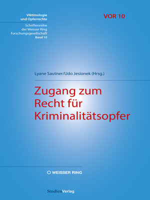 cover image of Zugang zum Recht für Kriminalitätsopfer